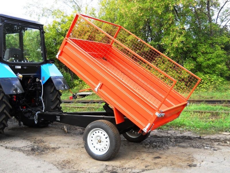 Купить Прицеп тракторный одноосный ПТО-1500 с сетчатыми бортами с доставкой по РФ. В интернет-магазине Grassmart.ru