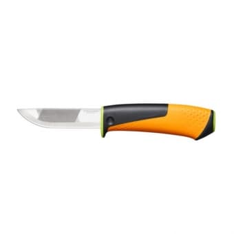 Купить Нож Fiskars для тяжелых работ с точилкой с доставкой по РФ. В интернет-магазине Grassmart.ru